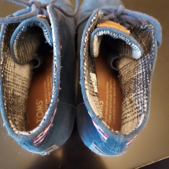 Toms Desert Suede Wedge Booties Size 6.5 - Picture 5 of 7